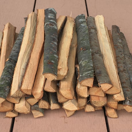 薪ストーブなどの焚き付け用　小割薪　(桜)　約20 ㎝　7㎏ (約300本)