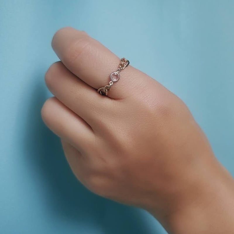 クリスタルチェーンリング 15号 | PRAYING MANTIS