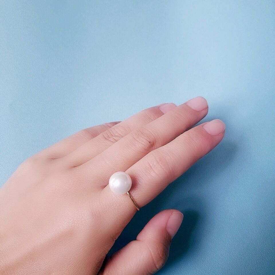 K14GFビッグパールリング 14号 | PRAYING MANTIS