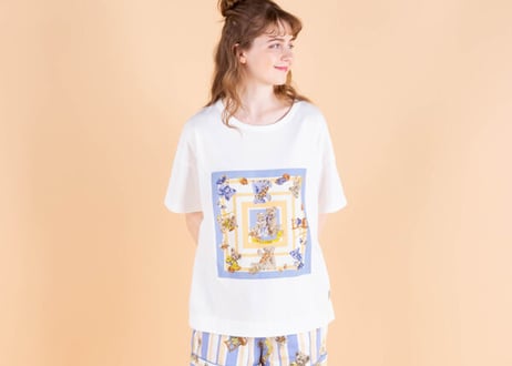 【SALE】フラール　ドゥドゥ （かわいい子のスカーフ） 2022ssコレクション Tシャツ　　PJR171-22226