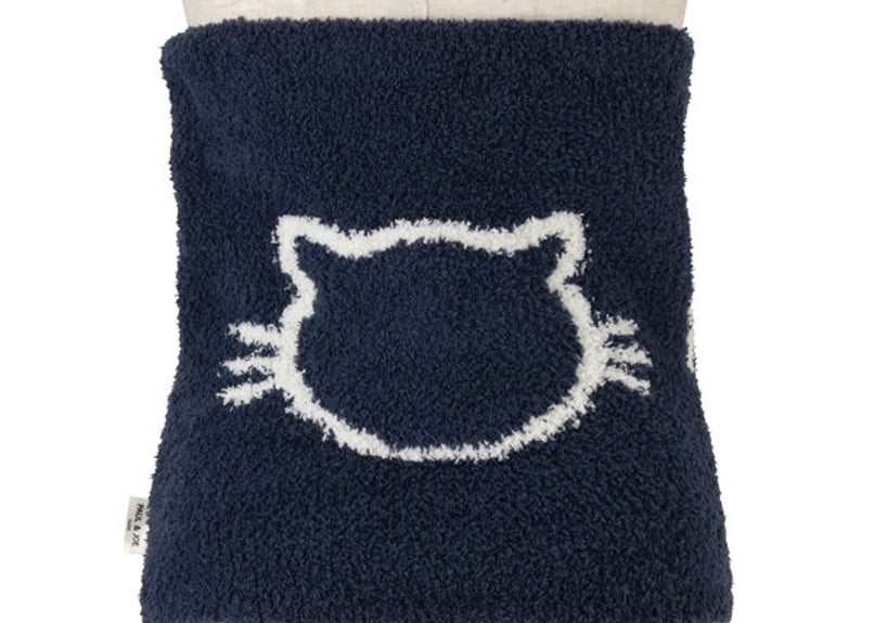 フワポカネックウォーマー　虹猫本舗　happinyass 紫 フワポカネックウォーマー虹猫本舗happinyass 紫