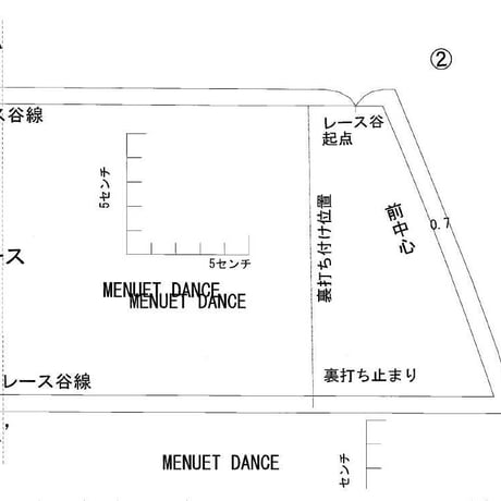 【型紙】ストレッチレースのタンガショーツ　Mサイズ