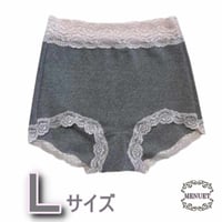 【型紙】深履きショーツLサイズ/ハイウエストですっぽり包み込む1分丈　作り方動画あり