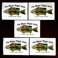 I'm River Tiger man by SmBD  ステッカー5枚セット
