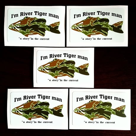 I'm River Tiger man by SmBD  ステッカー5枚セット