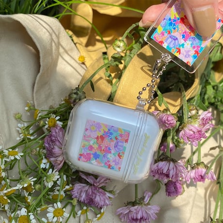 Flower clear Airpods case【P0033】