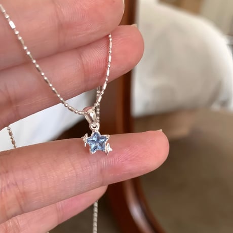 Blue star necklace【R0503】