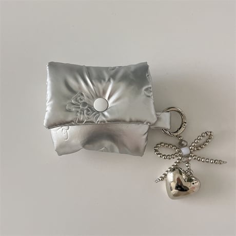 Ribbon pouch airpodsケース【P0073】