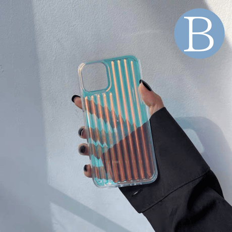 Clear aurora line case【C0041】