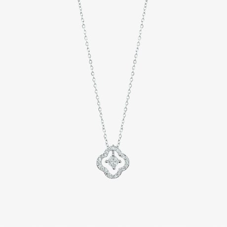 GLITTER FLOWER NECKLACE【R0395】
