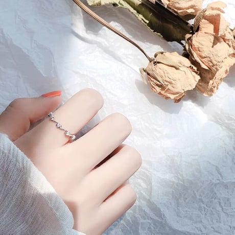 Star line ring【R0034】
