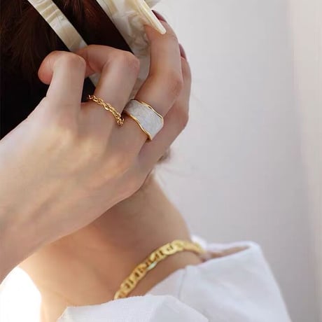 Natural gloss ring【R0049】