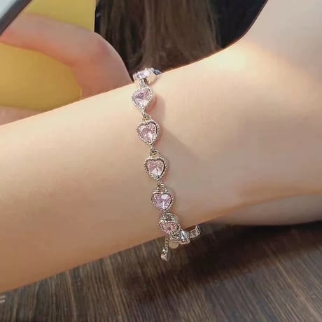 Heart chain bracelet【R0364】