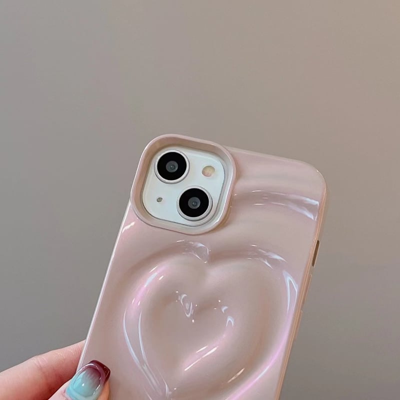 ハートリップルくすみピンクケース【E0383】 | MOA