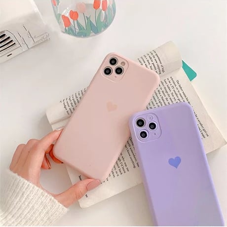 シンプルハート♡スマホケース【E0077】