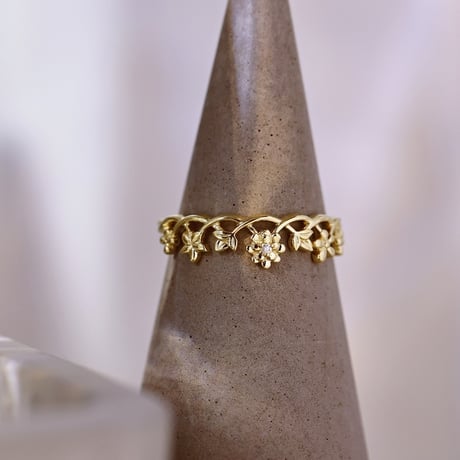 Flower tiara ring【R0385】