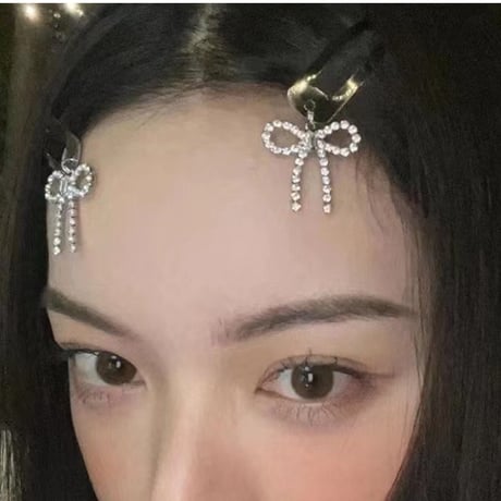 Bijou ribbon hairpin【R0417】