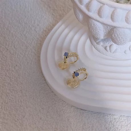Blue stote earring【R0359】