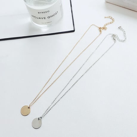 Simple coin necklace 【R0015】
