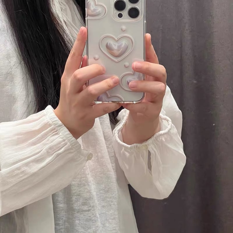 ぷっくりハートクリアケース【C0448】 | MOA