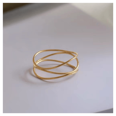 Cross line ring 【R0140】