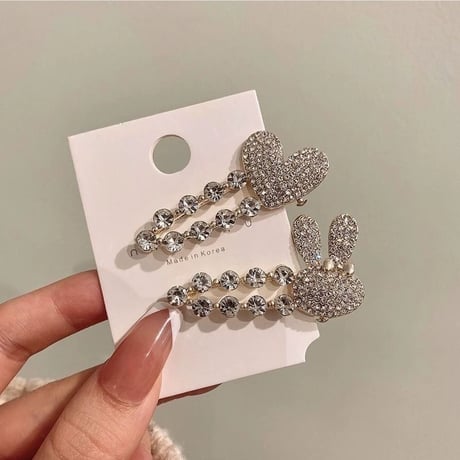 キラキラ cute hair pin【R0446】