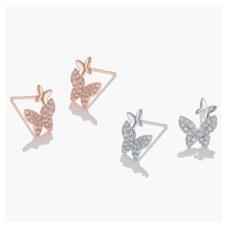 double butterfly pierce 【R0145】