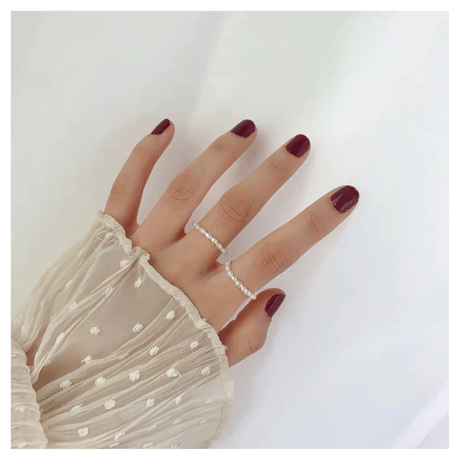 Pearl line ring【R0044】