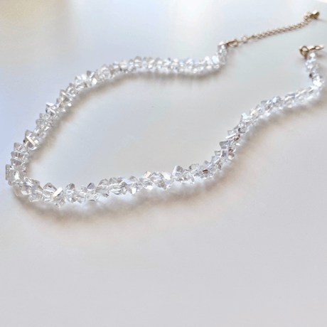 Clear beads necklace【R0173】