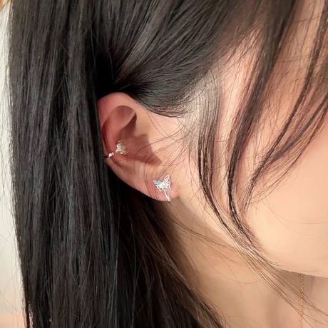 Butterfly color earring【R0426】