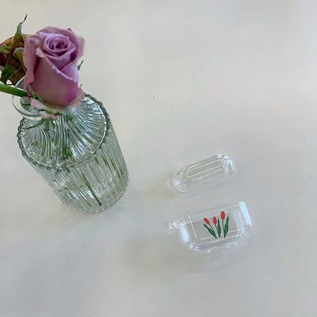Art tulip Airpods ケース【P0005】