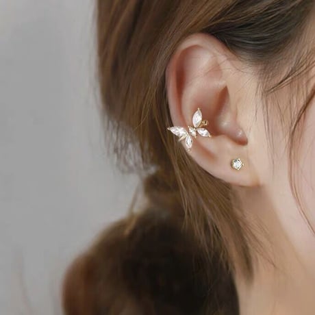 Butterfly ear cuff 【R0201】