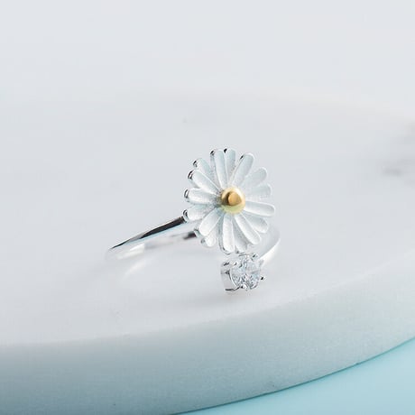 Silver daisy ring 【R0048】