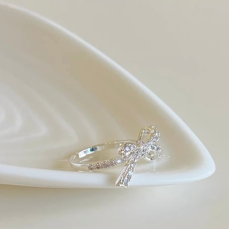 Glittering Ribbon ring【R0529】