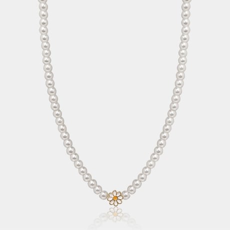 DAISY PEARL NECKLACE【R0394】