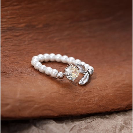 Flower pearl ring【R0381】
