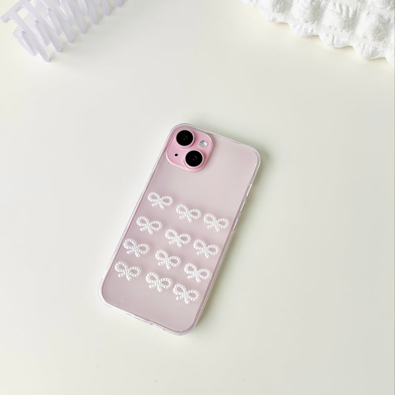 パールリボンクリアケース【C0371】 | MOA