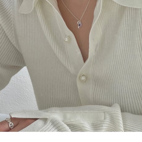 Heart key necklace【R0392】