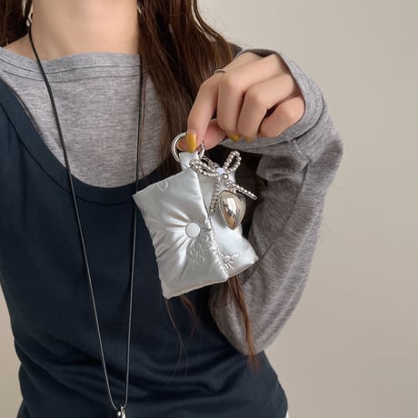 Ribbon pouch airpodsケース【P0073】
