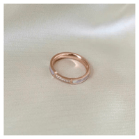 Shell bright stone ring【R0163】