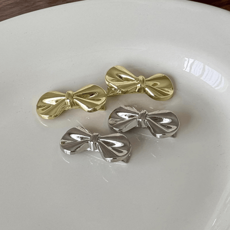 metal ribbon hair crip【R0403】