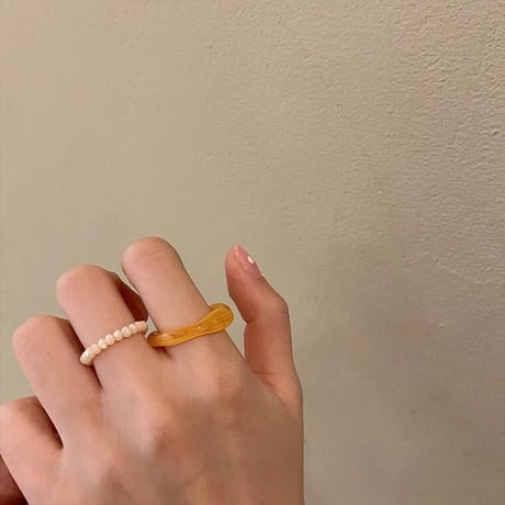 Color clear ring set 【R0124】