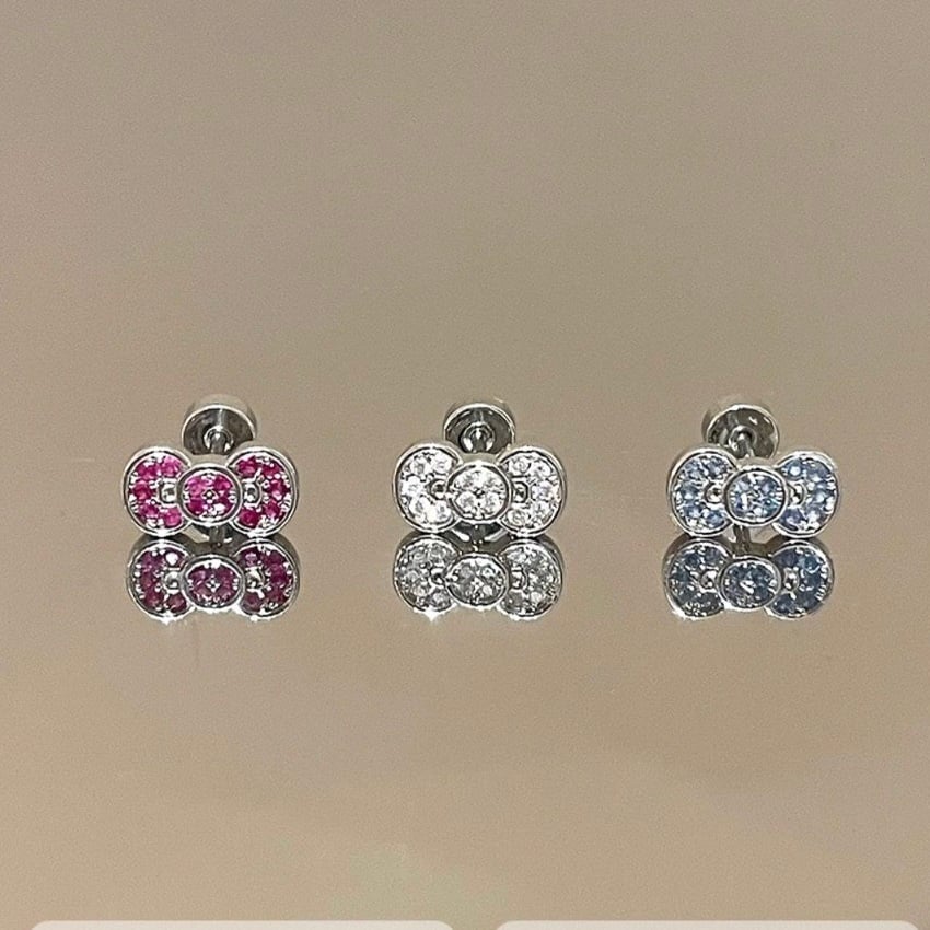 Cute ribbon pierce【R0461】 | MOA