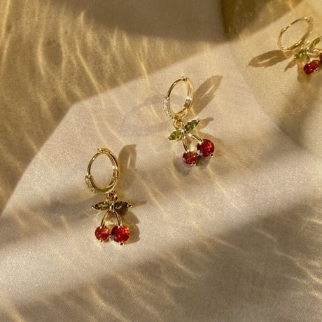 Cherry hoop pierce【R0477】