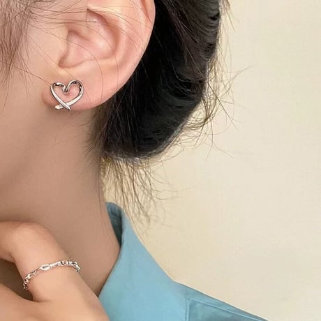 Heart earrings【R0366】