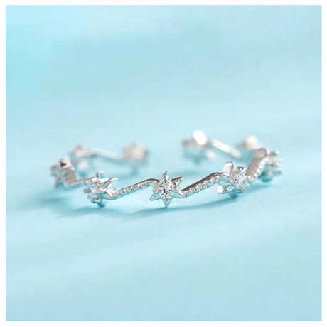 Star line ring【R0034】