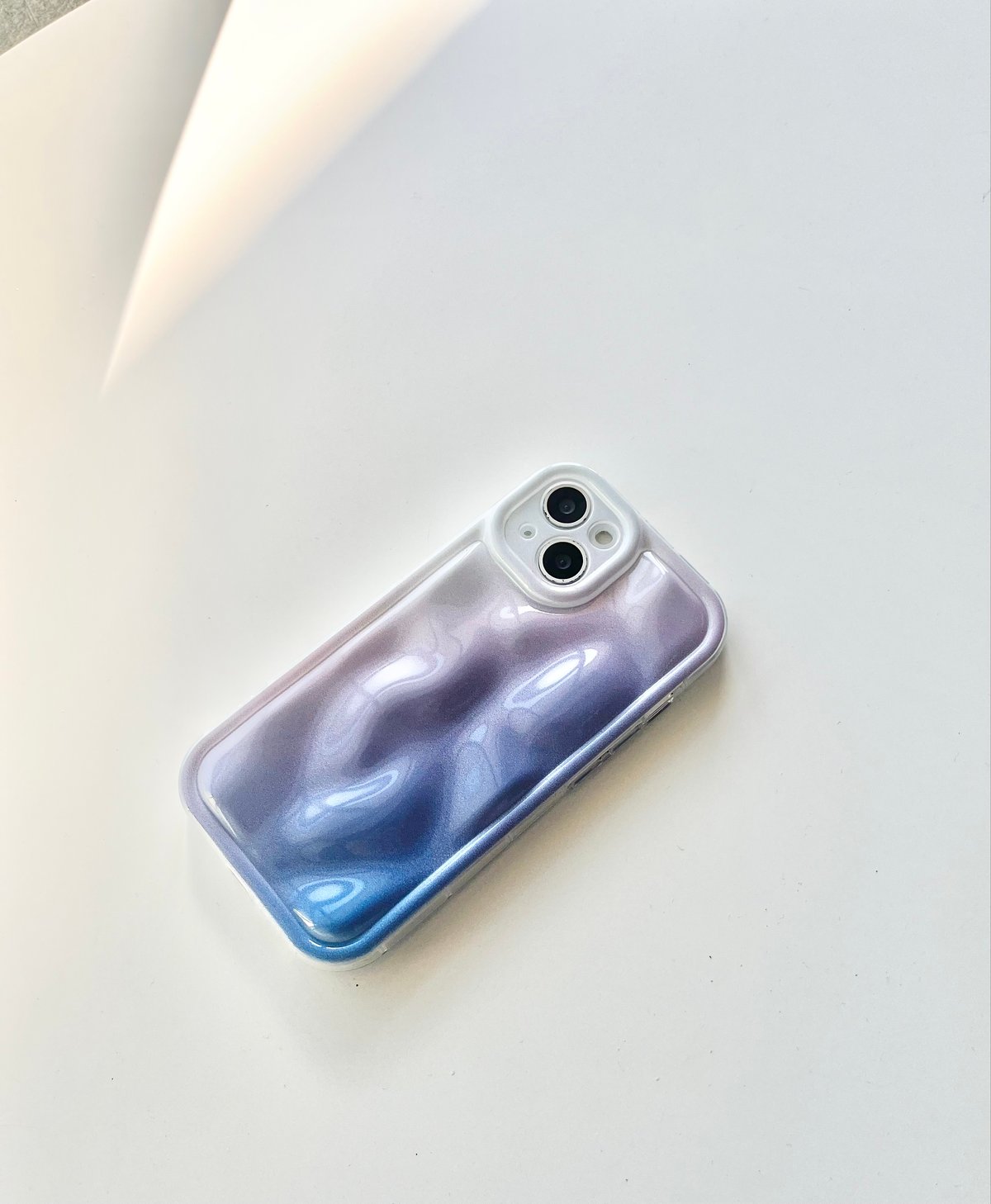 13☆美品/ほぼ未使用♪エピ ケース☆ブルーカラー ポコポコくすみケース【E0371】 | MOA