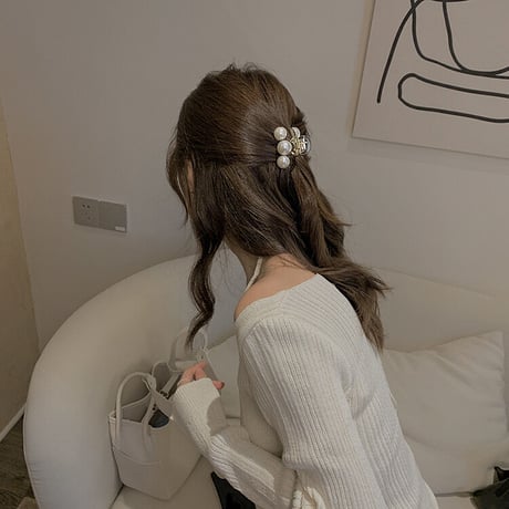 Hair crip pearl【R0325】