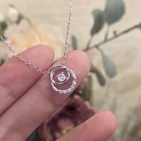 Double circle necklace【R0098】