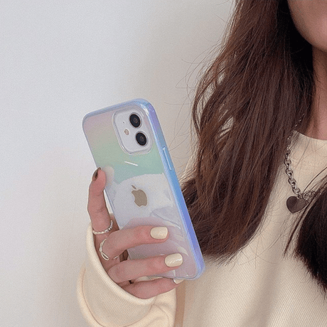 Gradation outline♡スマホケース【C0100】